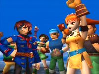 une photo d'Ã©cran de Skies of Arcadia Legends sur Nintendo Gamecube